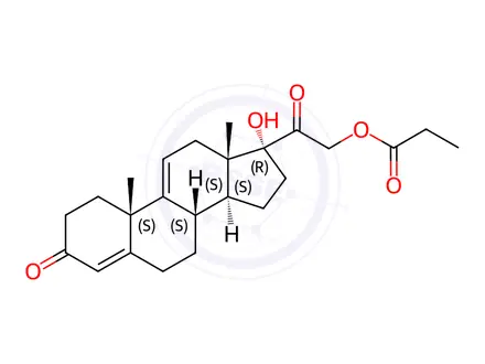 Chemical structure of Hydrocortisone Impurity 43