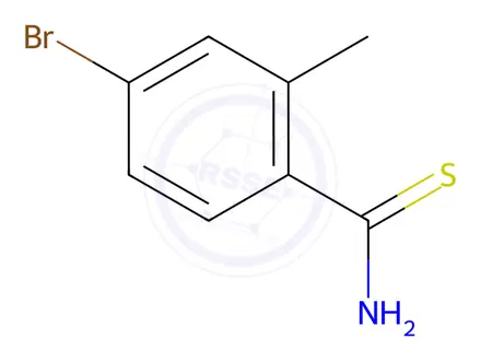 Chemical structure of 4-Bromo-2-methylthiobenzamide, 97%
