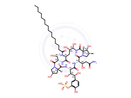 Chemical structure of Micafungin Sodium Impurity 11