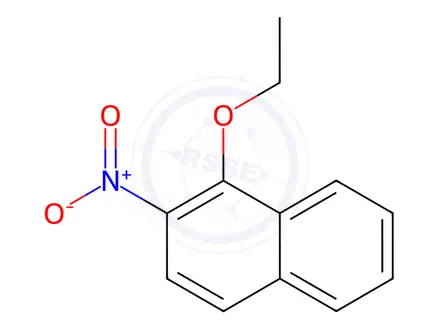 Chemical structure of Naphthalene, 1-ethoxy-2-nitro-(9CI)