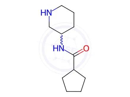 Chemical structure of N-(Piperidin-3-yl)cyclopentanecarboxamide