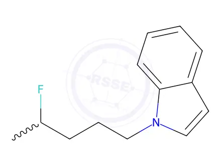 Chemical structure of 4-Fluoropentylindole