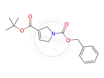 Chemical structure of 1-Benzyl 3-(tert-butyl) 2,5-dihydro-1H-pyrrole-1,3-dicarboxylate