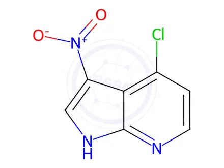 Chemical structure of 4-Chloro-3-nitro-7-azaindole