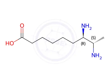 Chemical structure of 7,8-Diaminopelargonic Acid Dihydrochloride