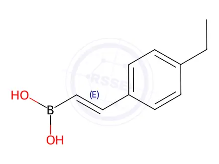 Chemical structure of (4-Ethylstyryl)boronic acid