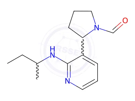 Chemical structure of 2-(2-(sec-Butylamino)pyridin-3-yl)pyrrolidine-1-carbaldehyde
