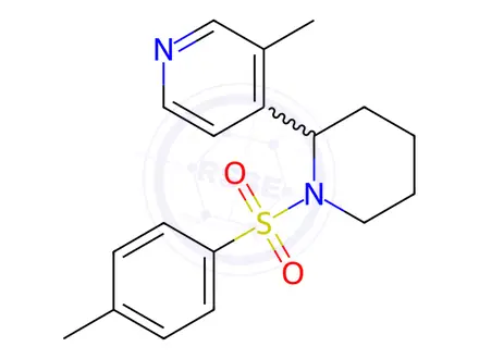 Chemical structure of 3-Methyl-4-(1-tosylpiperidin-2-yl)pyridine