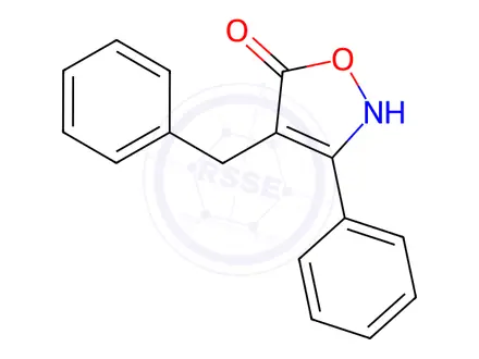 Chemical structure of 4-Benzyl-3-phenylisoxazol-5(2H)-one
