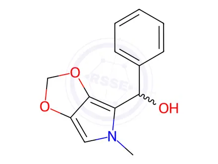 Chemical structure of (5-Methyl-5H-[1,3]dioxolo[4,5-c]pyrrol-4-yl)(phenyl)methanol