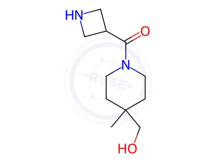 Chemical structure of Azetidin-3-yl(4-(hydroxymethyl)-4-methylpiperidin-1-yl)methanone