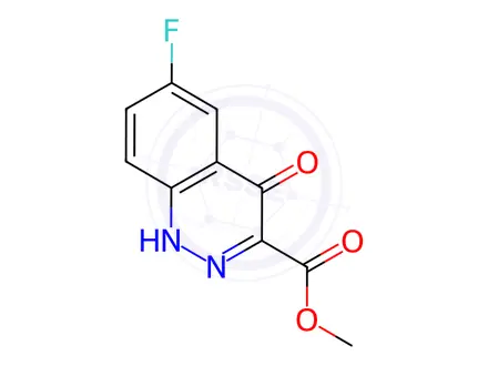 Chemical structure of Methyl 6-fluoro-4-oxo-1,4-dihydrocinnoline-3-carboxylate