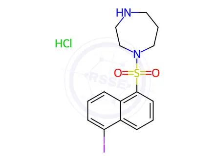Chemical structure of 1-(5-Iodonaphthalene-1-sulfonyl)-1H-hexahydro-1,4-diazepine, Hydrochloride
