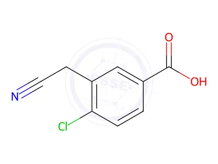 Chemical structure of 4-Chloro-3-(cyanomethyl)benzoic acid