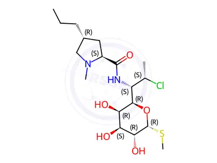 Chemical structure of Clindamycin phosphate EP Impurity E(Hydrochloride)