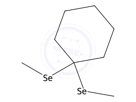 Chemical structure of Cyclohexane-1,1-diylbis(methylselane)