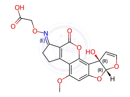 Chemical structure of Aflatoxin Impurity 19