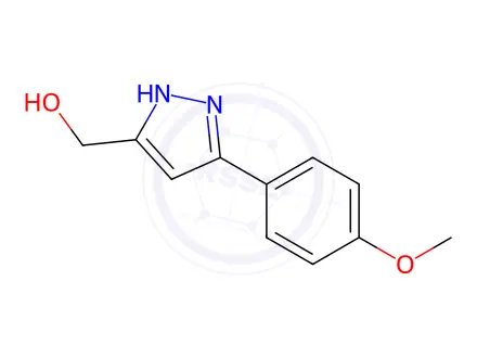 Chemical structure of [5-(4-Methoxyphenyl)-1H-pyrazol-3-yl]methanol