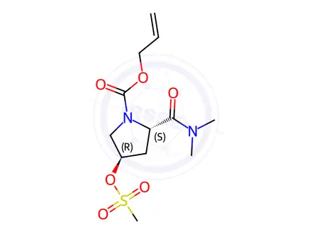 Chemical structure of Proline Impurity 72