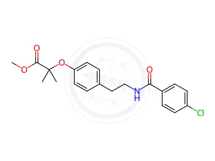 Chemical structure of Bezafibrate Impurity 3 (Bezafibrate EP Impurity C)