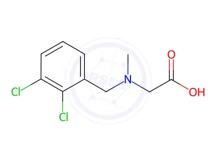 Chemical structure of 2-((2,3-Dichlorobenzyl)(methyl)amino)acetic acid