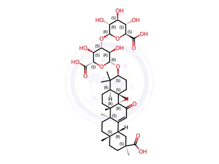 Chemical structure of Glycyrrhizic Acid Impurity 32