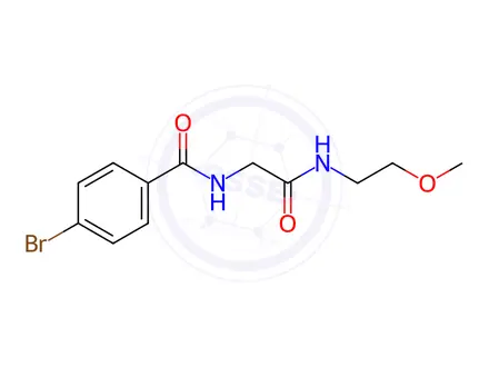 Chemical structure of 4-Bromo-n-(2-((2-methoxyethyl)amino)-2-oxoethyl)benzamide