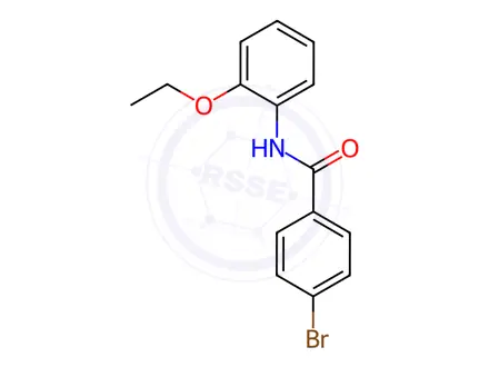 Chemical structure of 4-Bromo-N-(2-ethoxyphenyl)benzamide