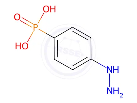 Chemical structure of (4-Hydrazinylphenyl)phosphonic acid