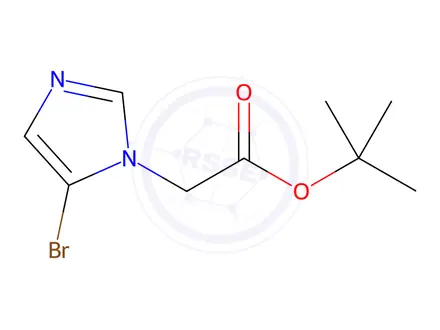 Chemical structure of (5-BroMo-iMidazol-1-yl)-acetic acid tert-butyl ester