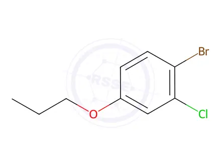 Chemical structure of 1-bromo-2-chloro-4-propoxybenzene