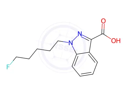 Chemical structure of AB-PINACA Impurity 9(AB-PINACA N-(8-Hydroxypentyl) Metabolite)