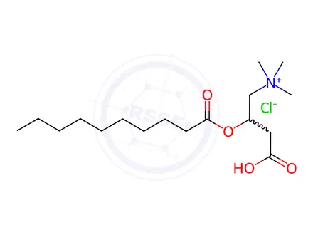 Chemical structure of (+/-)-Decanoylcarnitine Chloride