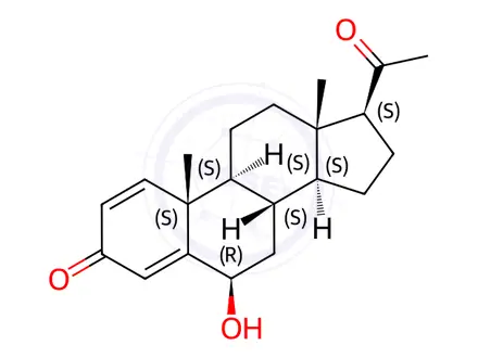 Chemical structure of Progesterone Impurity 1