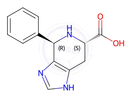 Chemical structure of (4R,6S)-4-Phenyl-4,5,6,7-tetrahydro-3H-imidazo[4,5-c]pyridine-6-carboxylic acid