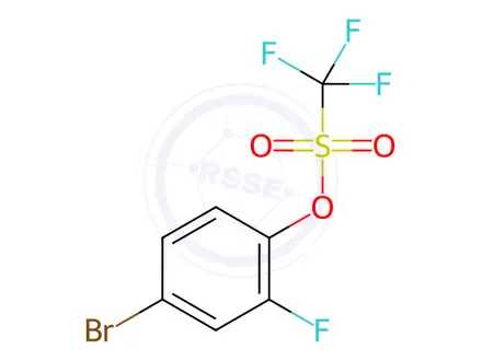 Chemical structure of 4-Bromo-2-fluorophenyl trifluoromethanesulfonate