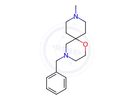 Chemical structure of 4-Benzyl-9-Methyl-1-oxa-4,9-diazaspiro[5.5]undecane