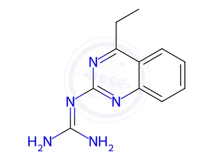 Chemical structure of Guanidine, (4-ethyl-2-quinazolinyl)-(9CI)