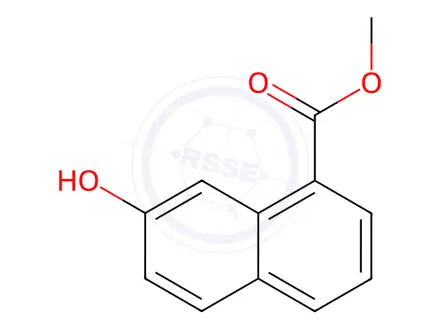 Chemical structure of Methyl 7-hydroxy-naphthalene-1-carboxylate