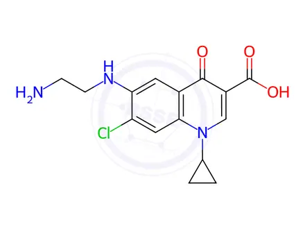Chemical structure of Ciprofloxacin Impurity 17(Hydrochloride)