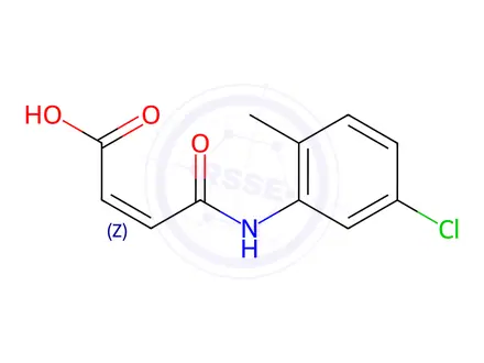 Chemical structure of (Z)-4-((5-Chloro-2-methylphenyl)amino)-4-oxobut-2-enoic acid