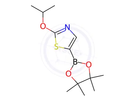 Chemical structure of 2-Isopropoxy-1,3-thiazole-5-boronic acid pinacol ester