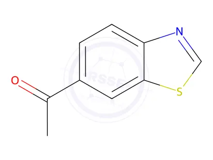 Chemical structure of 1-(1,3-benzothiazol-6-yl)ethan-1-one