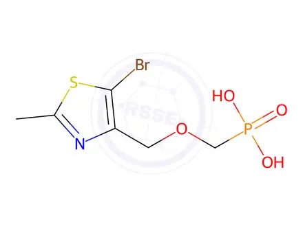 Chemical structure of Phosphonic acid, [[(5-bromo-2-methyl-4-thiazolyl)methoxy]methyl]-(9CI)