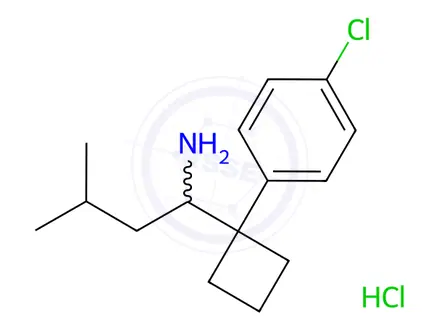 Chemical structure of N,N-Didesmethylsibutramine Hydrochloride