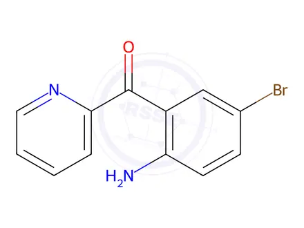 Chemical structure of Bromazepam Impurity 1 (Bromazepam EP Impurity A)