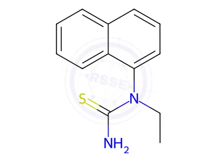 Chemical structure of Thiourea, N-ethyl-N-1-naphthalenyl-