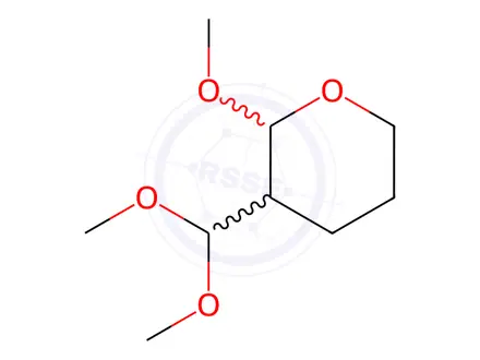 Chemical structure of 3-(Dimethoxymethyl)-2-methoxytetrahydro-2H-pyran