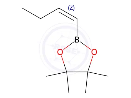 Chemical structure of (Z)-2-(But-1-en-1-yl)-4,4,5,5-tetramethyl-1,3,2-dioxaborolane