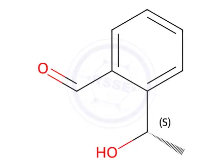 Chemical structure of Benzaldehyde, 2-(1-hydroxyethyl)-, (S)-(9CI)